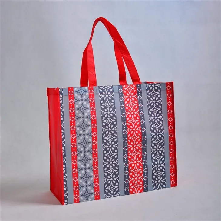 Laminated tsis woven tortlo tote hnab